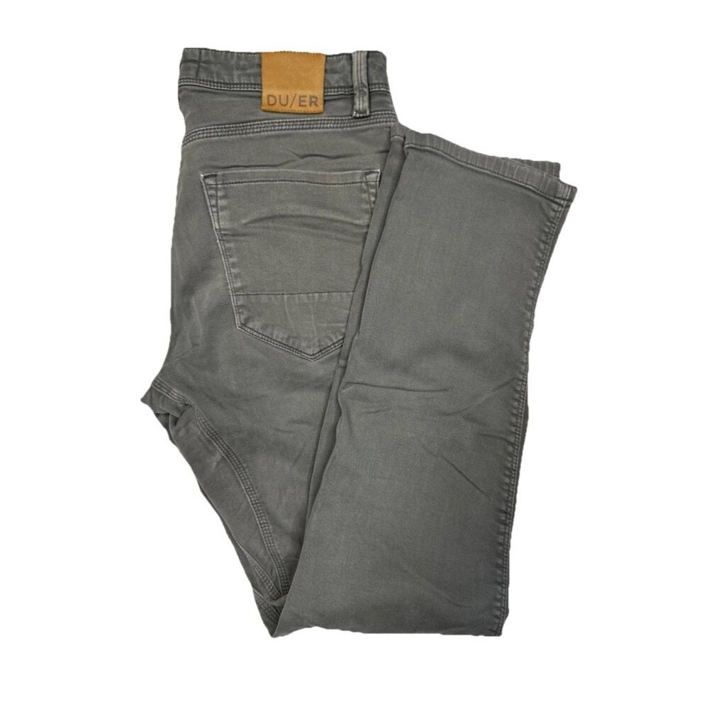 DUER No Sweat Relaxed Taper Pants Green Mens 30x32 N2X